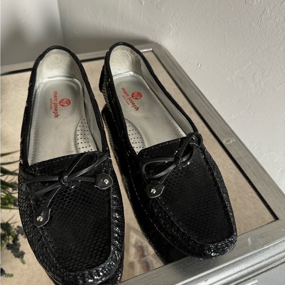 Marc Joseph New York cypress Hill Leather Driving Moccasin Black size 11 - Picture 3 of 5